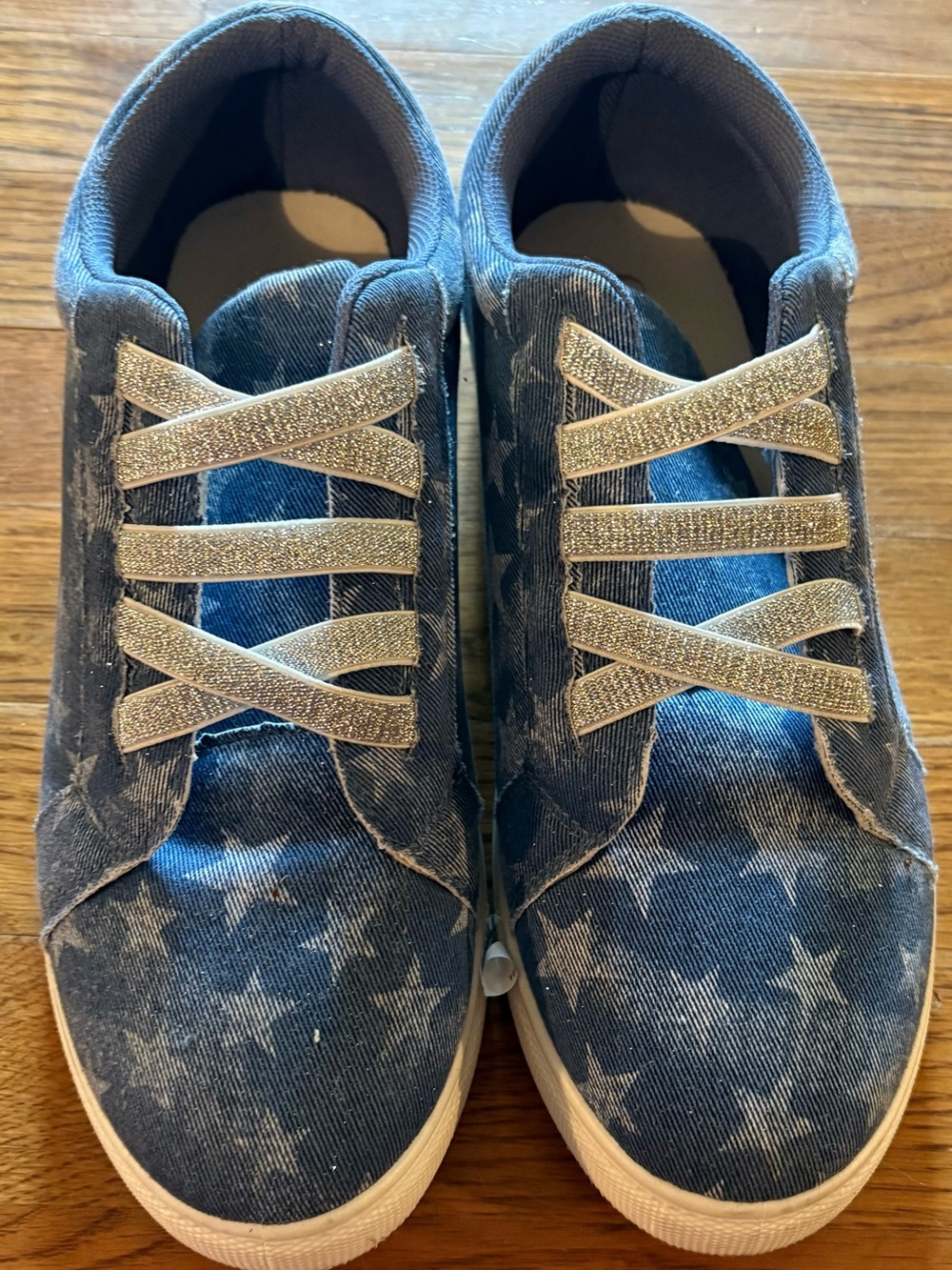 Cato Fashions slip-on Patriotic Sneakers, Size 10